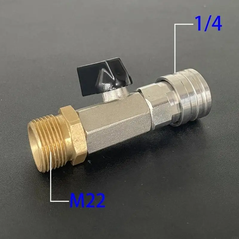 2025 New Leak Resistant Ergonomic High Pressure Hose Coupler 1/4Inch Valves Metal Connector Professional Automotive Cleaning