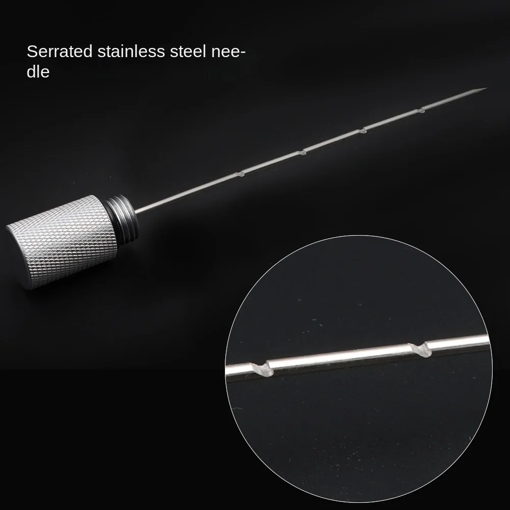 Light Weight Serrated Cigar Venting Needle Portable Unclogging Cigar Accessories Anti-scald Cigar Tray Hole Opener Drill Tool