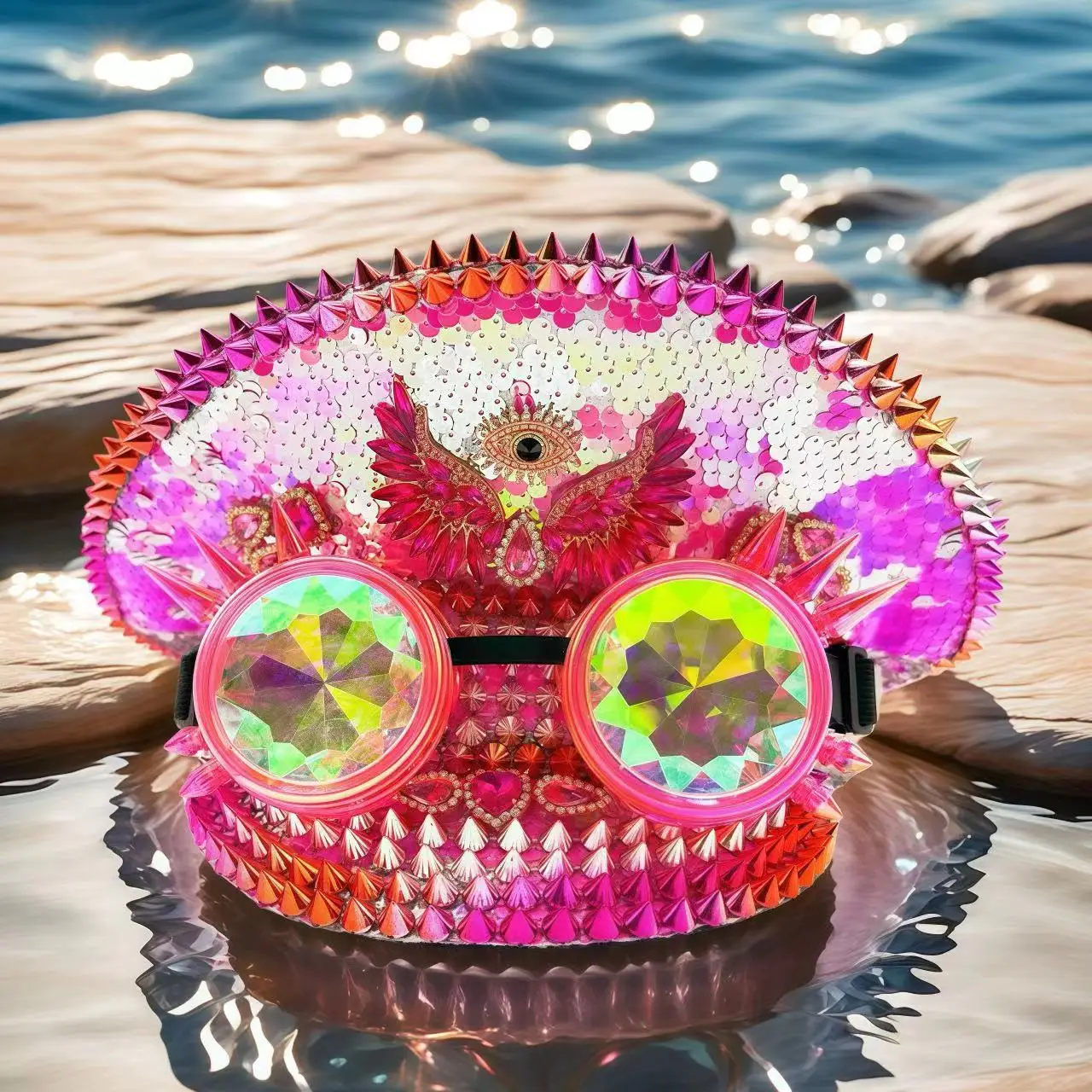 

Карнавальная шляпа для взрослых, шляпа капитана со стразами для Burning Man, женские аксессуары для косплея