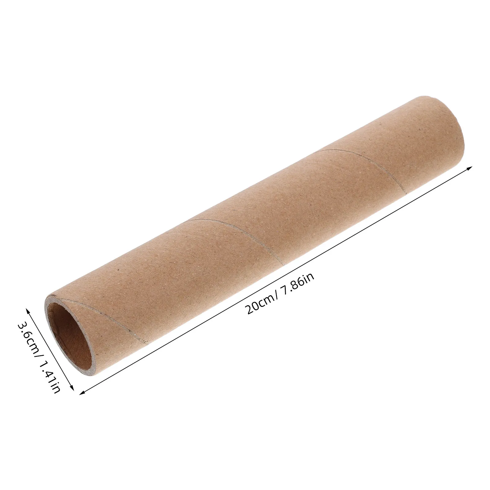 5 Stück Verpackungspappröhrchen aus braunem Kraftpapier, runde zylindrische Versandröhrchen für den Versand von Postern, Karten, Blaupausen, Kunst
