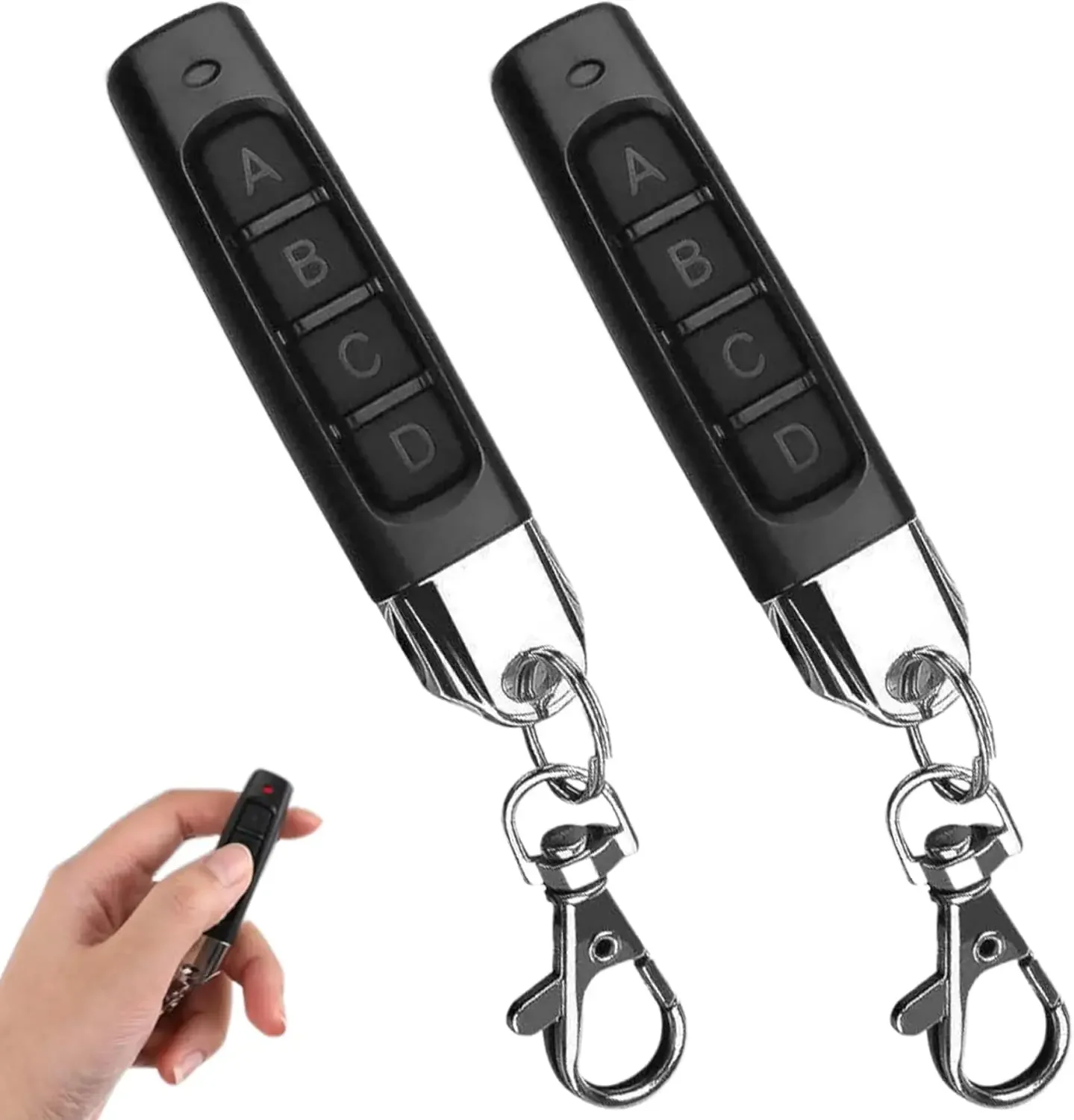 1-10PCS 433MHZ 433.92mhz Remote Control Garage Gate Door Opener Remote Control Duplicator Clone Learning Rolling Code Car Key