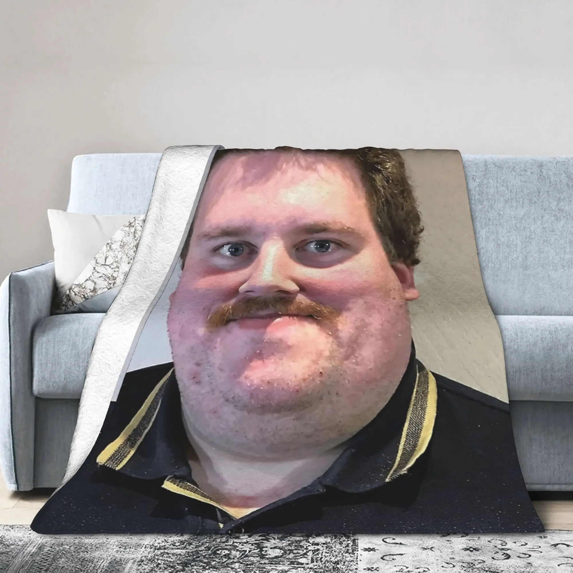 Drachenlord Poster Rainer Winkler Strickdecken The Superstar Flanell Überwurfdecke Schlafzimmer Steppdecke Ultraweiche warme Tagesdecken