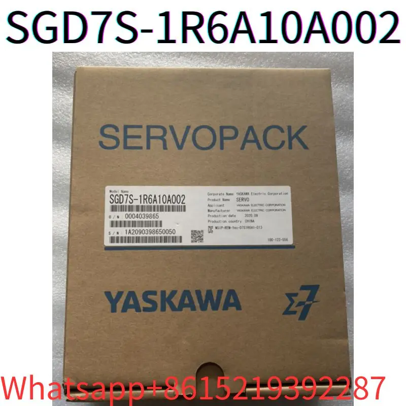 Servocontrolador SGD7S-1R6A10A002, 200W, nuevo