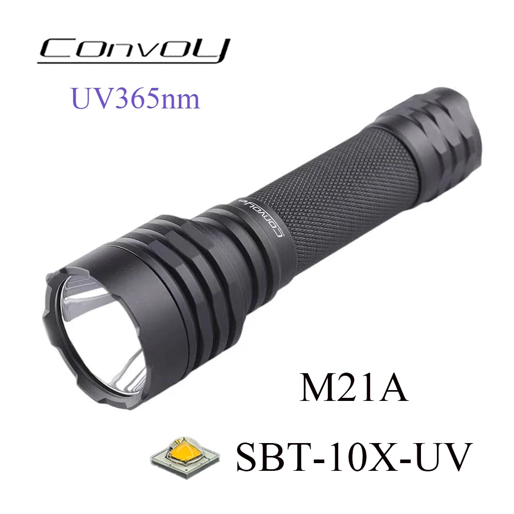 comboio lanterna led uv lanterna da tocha agente fluorescente deteccao ultravioleta m21a sbt10x uv uv365nm 21700 uva 01