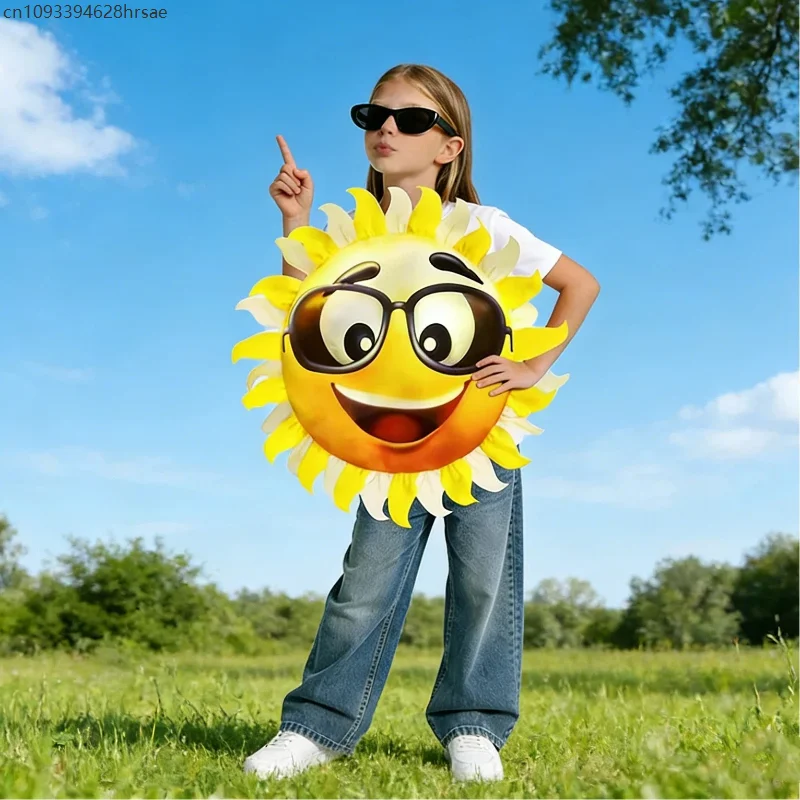

Enfant Solar System Weather Theme World Book Day Cosplay Outfit Junge Sunflower Fancy Dress Up Mädchen Sun Role Stage Costume