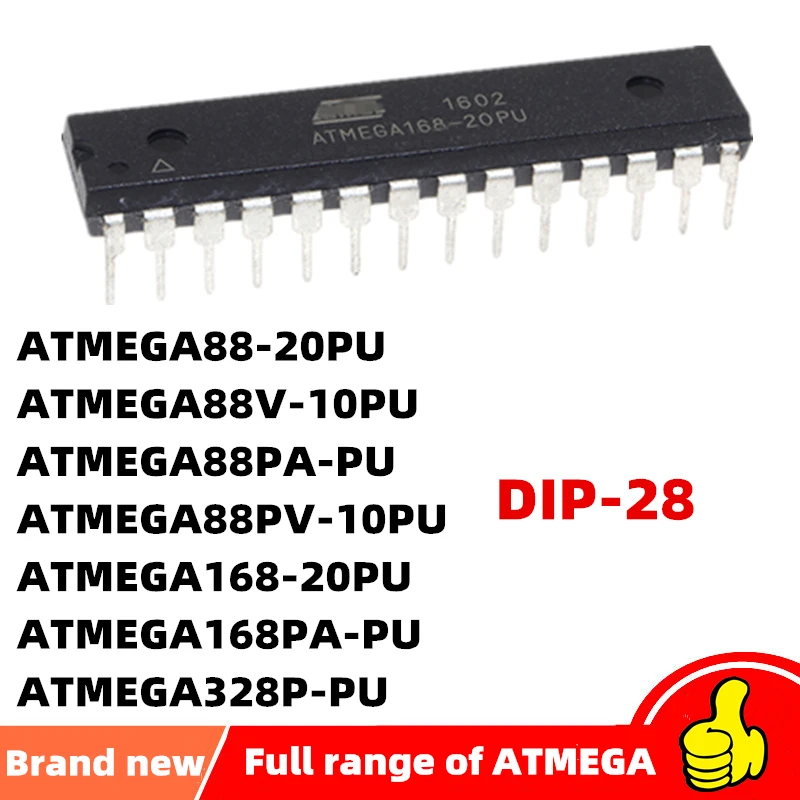 ATMEGA88-20PU ATMEGA88V-10PU ATMEGA88PA-PU ATMEGA88PV-10PU ATMEGA168-20PU ATMEGA168PA-PU ATMEGA328P-PU Plug-in DIP28。