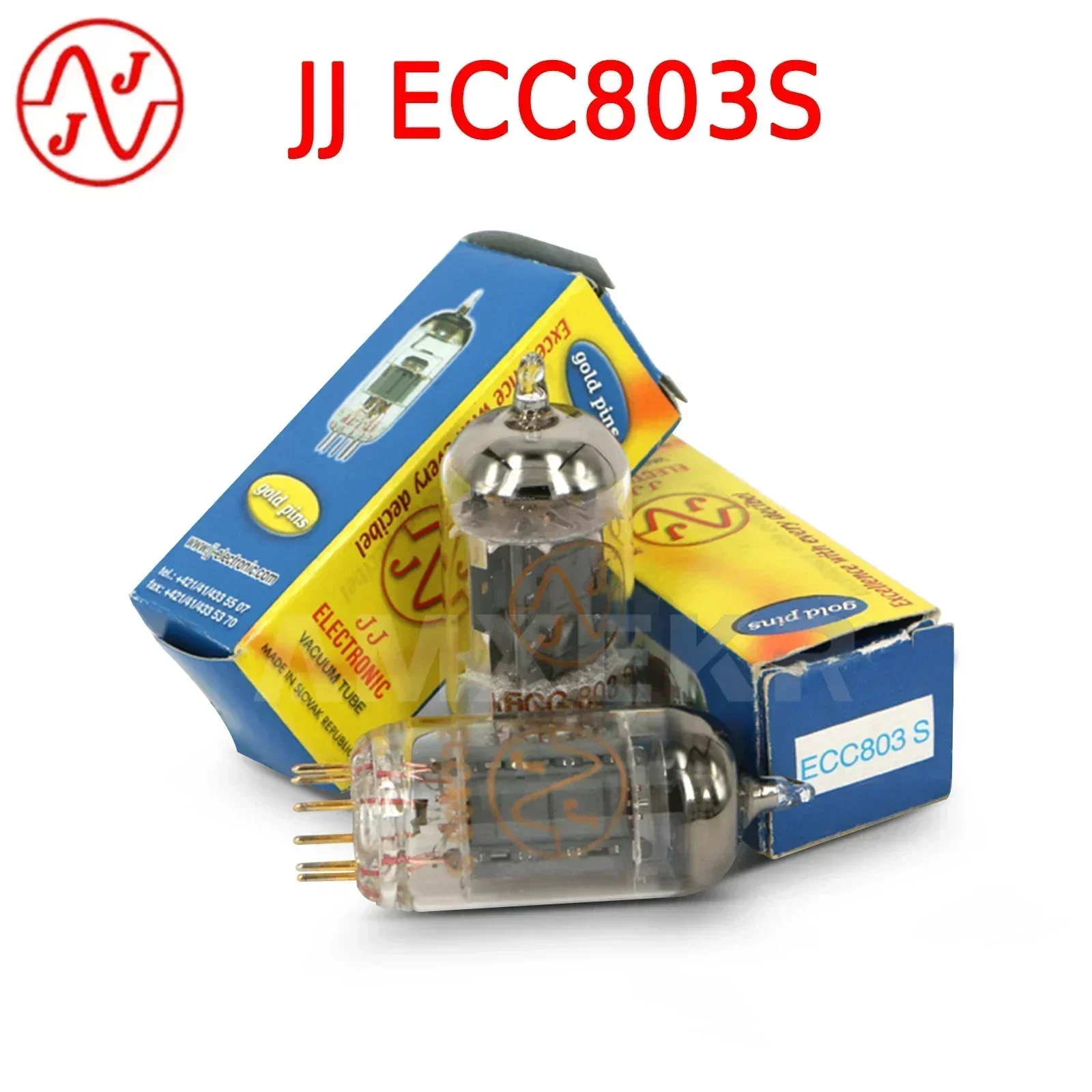 Словакия, JJ, ECC803S, вакуумная трубка, золотые штыри, замена ECC83, 12AX7, ECC83S, 7025 электронная трубка, DIY, Hi-Fi, звуковая вакуумная трубка усилитель