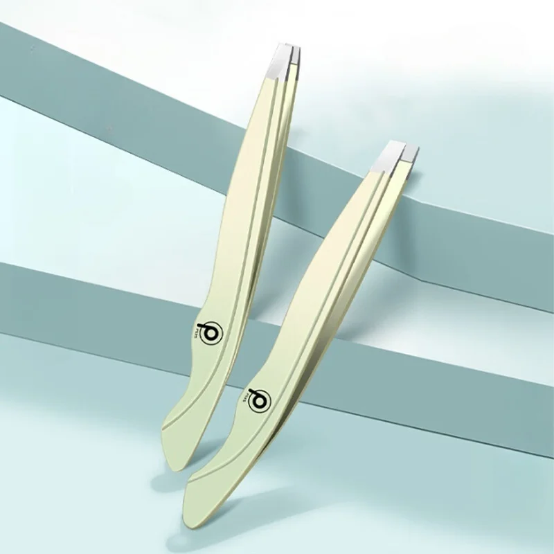 High Precision Eyebrow Clip Tweezers Hair Removal Small Pliers Set Fake Eyelash Clip Stainless Steel Beard Removal