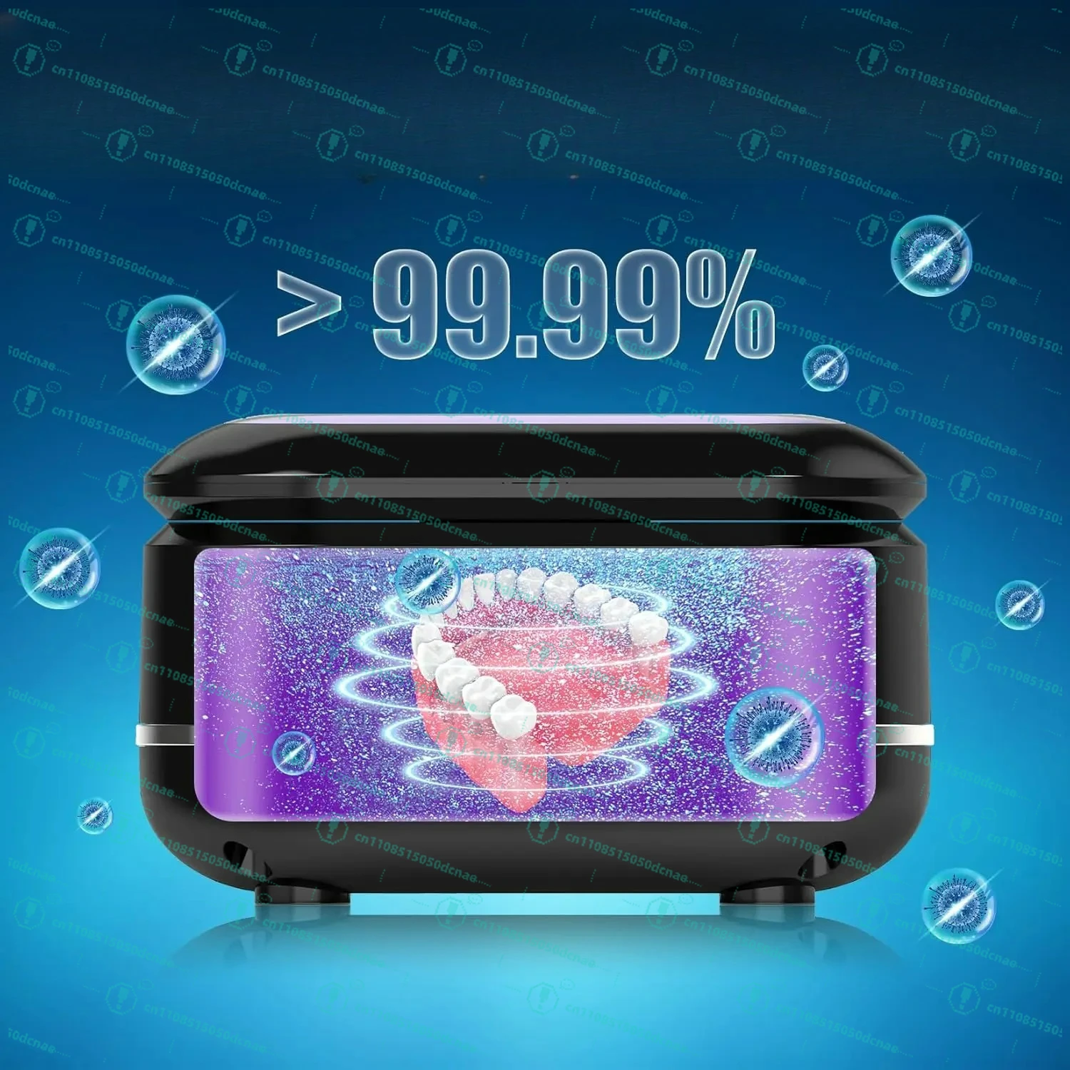New Mini Portable Ultrasonic Tooth Tray Cleaner Ultraviolet Invisalign Dentures Cleaner ... view 4