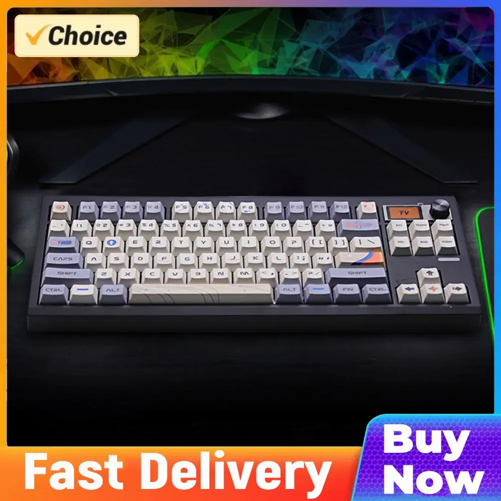 GMK87 Mechanical Keyboard Kit Gaming Keyboard VIA-programmable Silent Keyboard Bluetooth-Compatible/2.4Ghz/ Type-C for PC Laptop