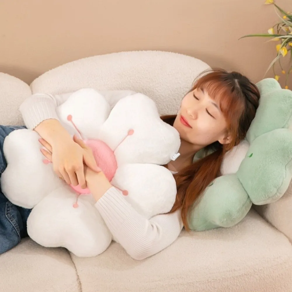 Fashion Flower-Shaped Plush Throw Pillow Cute Mattress Comfortable Sofa Decor Cushion Floor Cushion Plush Toy Chair Cushion Gift