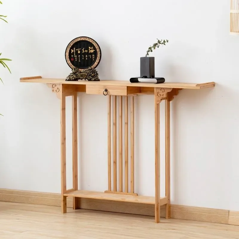 for Entrance Table Household Simple Narrow Strip Desk End View Table Against Wall Light Luxury Entrance Hall Console