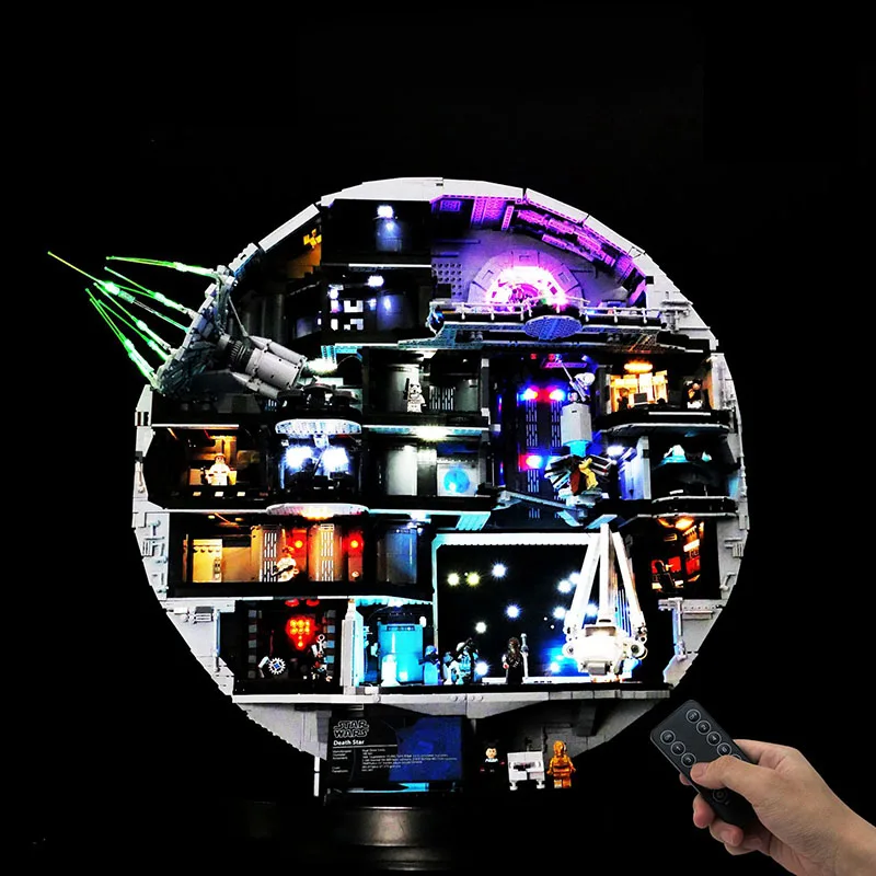 LED Light Kit For LEGO Sci-Fi Space Station 75419 Lamp DIY Christmas Gift (Not Include Building Blocks Bricks Kits Sets Model)