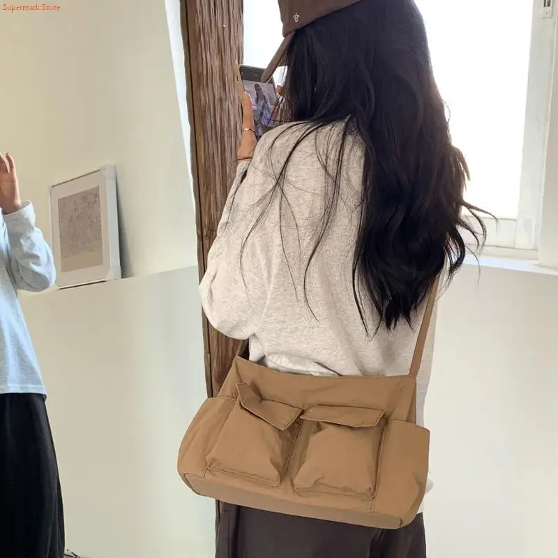 

Q5WE Stylish Wear Resistant Crossbody Bag With Ergonomic Strap Casual Korean Aesthetic Shoulder Underarm For Daily Use