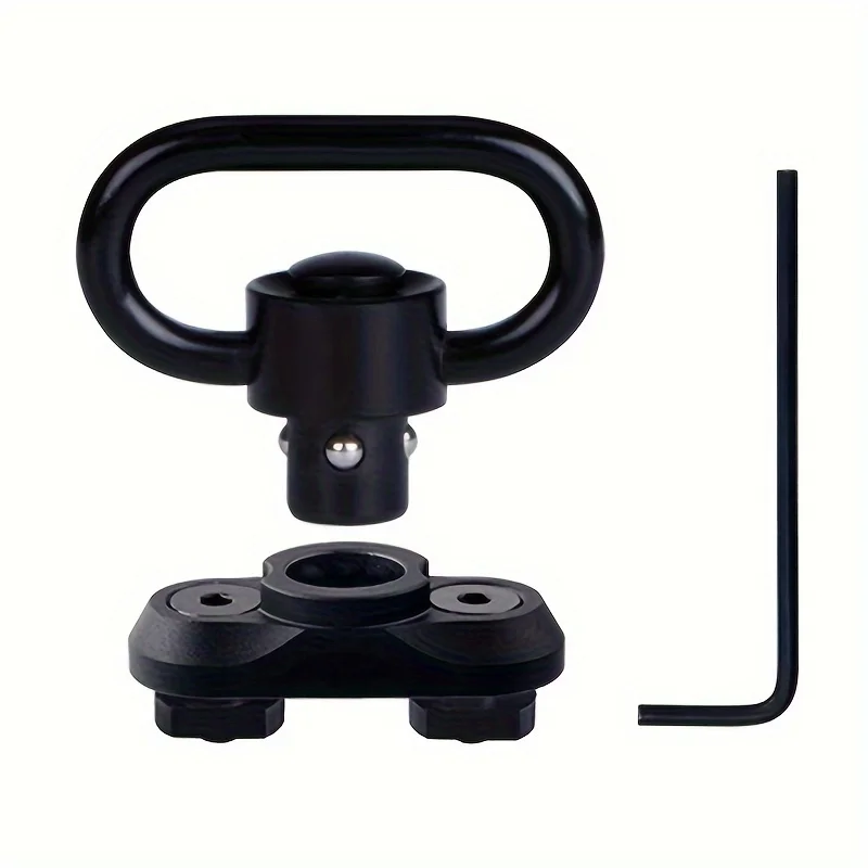 1.25” QD Sling Swivel Mount Heavy Duty Quick Detach Push Button Swivels for Two Point Sling 360°Rotatable Easy to Mount QD Sli