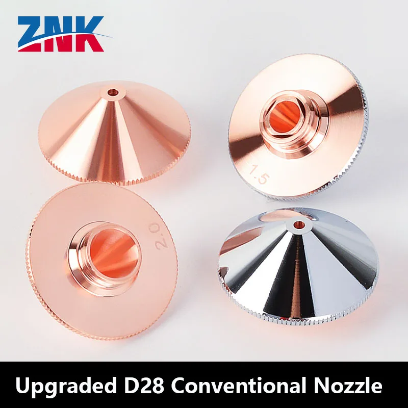 10 Pcs Upgraded Style Laser Nozzle D28 Conventional A Style Cutting Nozzle Fiber Laser Cutting Machine Accessories Consumables