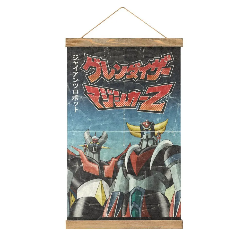 Top Quality Mazinger & Grendizer Classic For Sale Canvas Hanging Picture Craft Decoration Joke Restaurant   Draw Style Hang Pict