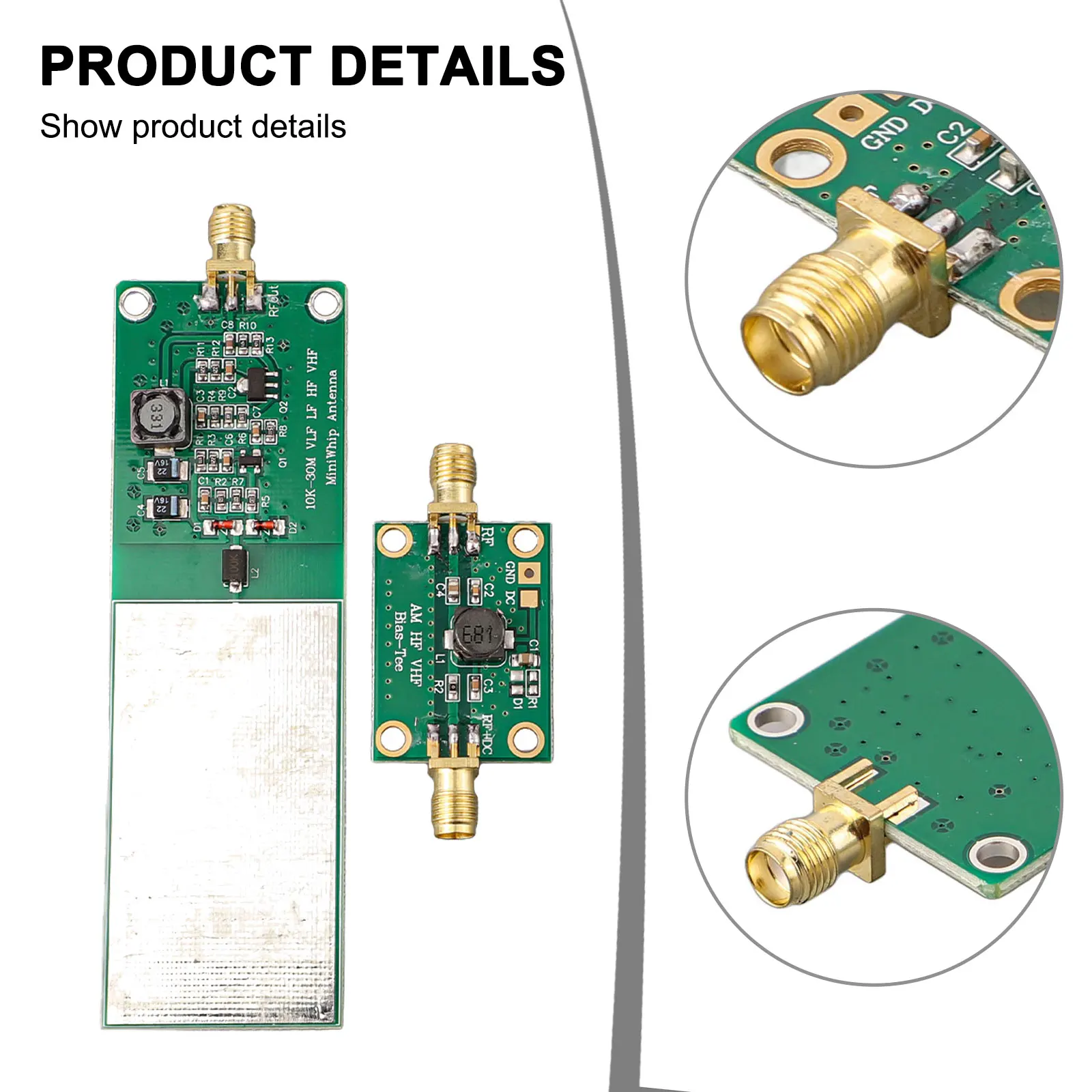 Active HF VLF With Bias-Tee Antenna HF VLF Output Interface Package Content Power Supply Range Maximum Output Power