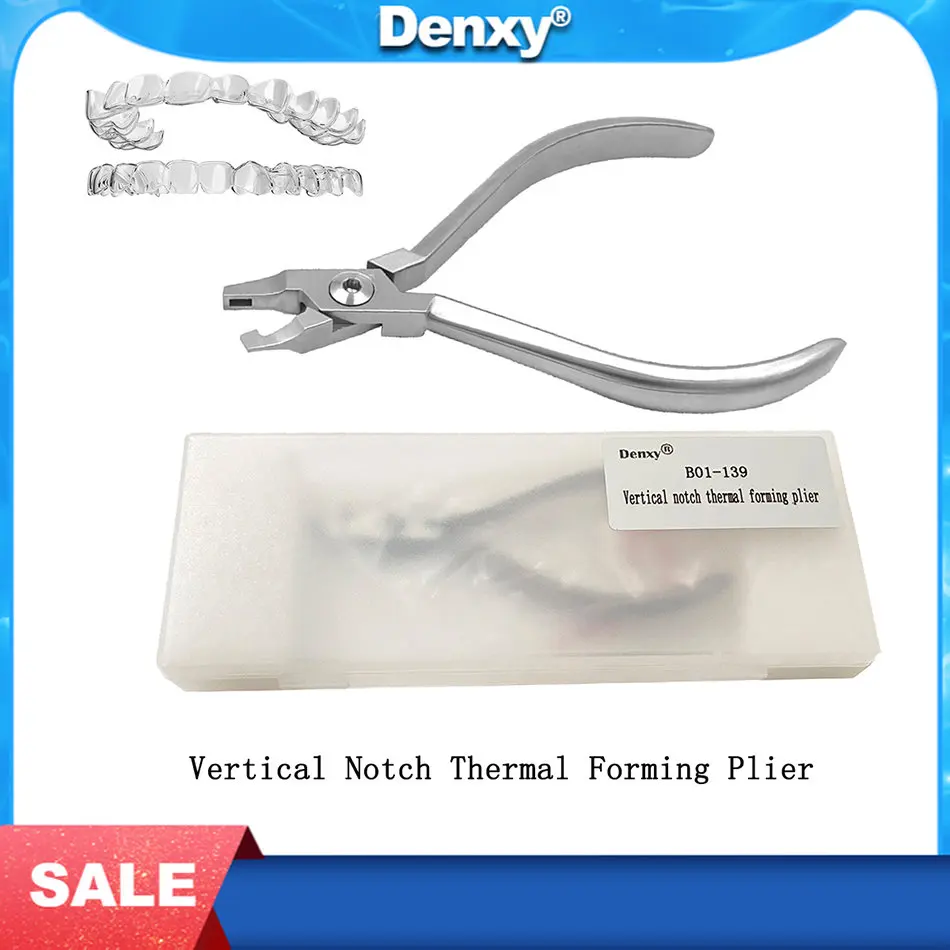 

Denxy High Quality Dental Orthodontic Aligner Pliers Vertical Notch Thermal Forming Pliers Retainer Invisable Brace Pliers