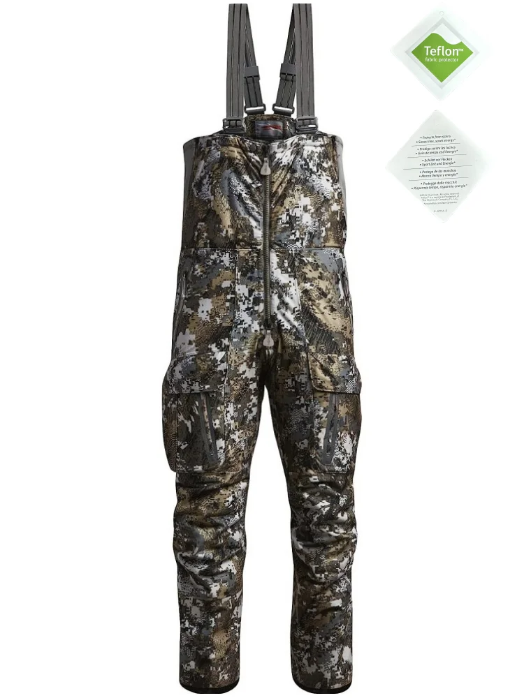 

High Quality Incinerator Aerolite Bib Winter Hunting Camouflage Overalls Insulution Hunting Pants for Men