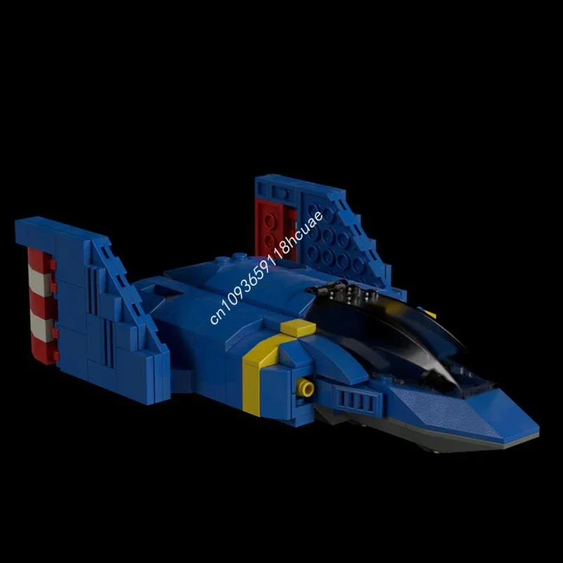 

301 деталь MOC Blue Falcon City Champion: Конструктор для детей, модульные здания, лучший подарок на Рождество и день рождения