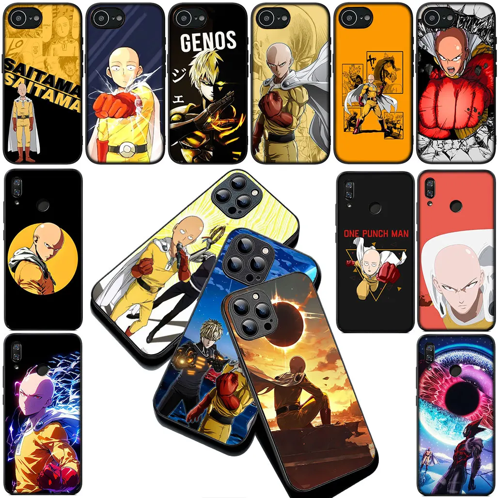 Чехол для телефона One Punch Man Cartoon для Samsung Galaxy S22 S21 S20 FE Ultra Plus A07 A17 A25 A12 A21S A56 S22+ Гибкий чехол