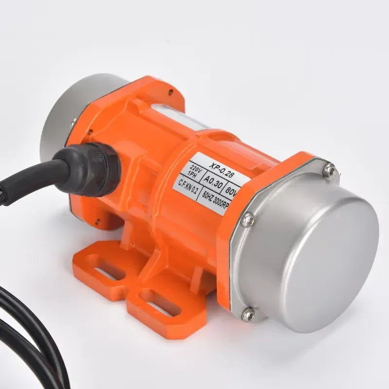 50W Brushless Vibration Motor DC 12V 24V 36V AC 50Hz Small Horizontal Vibrator Stainless Steel 2 Pole Industrial Shaker Unit