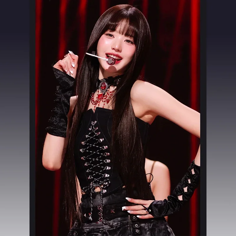 2024 New South Korean Idol Girl's Group Stage Performance Outfit Singing Costume Jazz Dance Clothes K-Pop Stage Costume VBH108