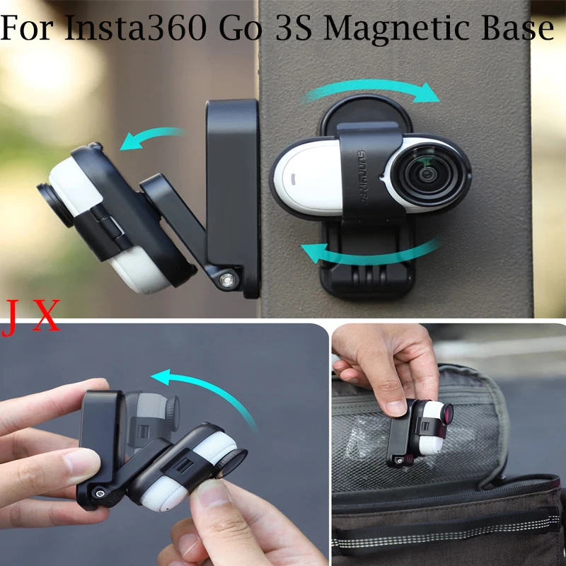 

Adjustable Tabletop Mount For Insta360 Go 3S Magnetic Base Bracket Desktop Foldable Stand For Insta360 Go 3 Camera Accessories