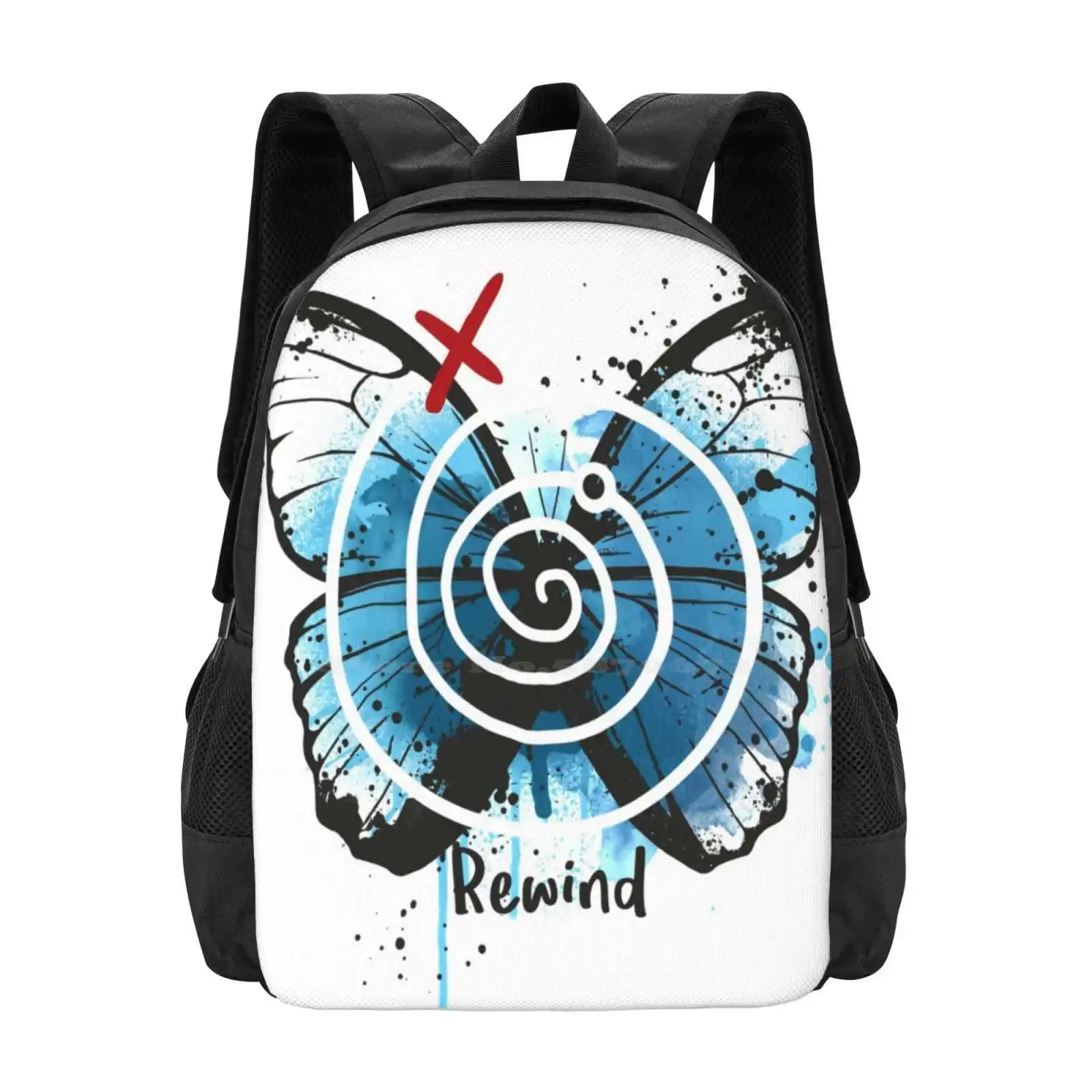 Rewind Life Is Strange Hot Sale Backpack Fashion Bags Life Is Strange Video Game Max Chaos Theory Butterfly Vortex Gamer Time