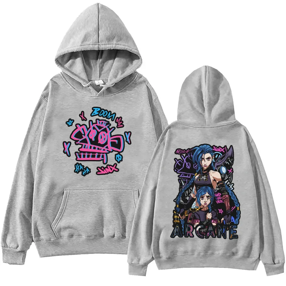 Caliente juego Anime Arcane Sudadera con capucha Harajuku Hip Hop pulóver Tops sudadera Fans regalo