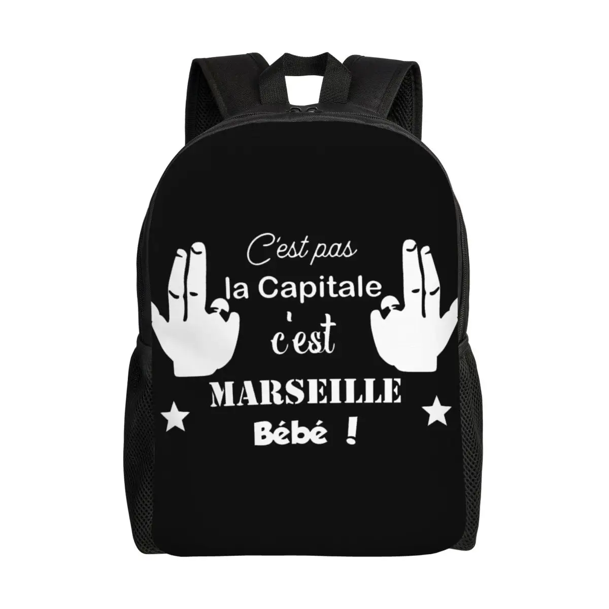 

Custom C'est Marseille Bebe JUL Travel Backpack Men Women School Laptop Bookbag College Student Daypack Bags