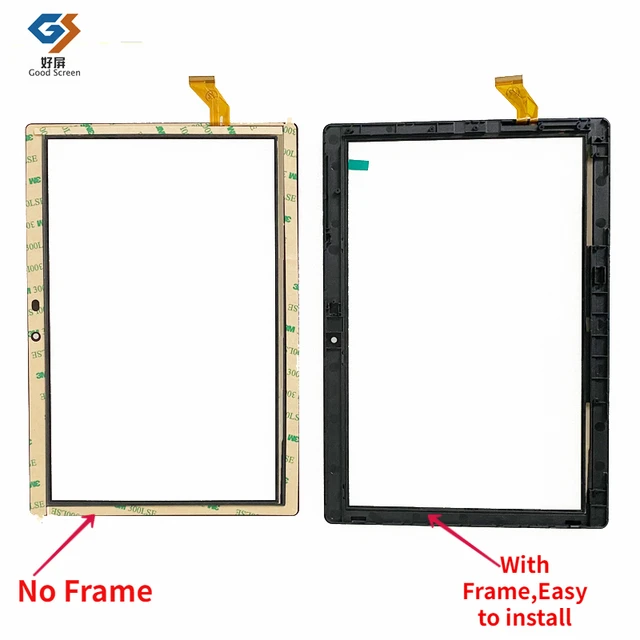 2.5D nowy 10.1 ''Cal dotykowy dla Vankyo MatrixPad S30 ekran tabletu Panel zewnętrzny szkło Digitizer czujnik dotykowy z rama z tworzywa