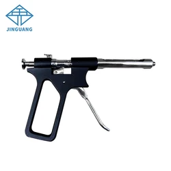1 sztuk Dental Gun strzykawka ze stali nierdzewnej ilościowa prasa typ strzykawka chirurgia stomatologiczna instrumenty pielęgnacja jamy ustnej