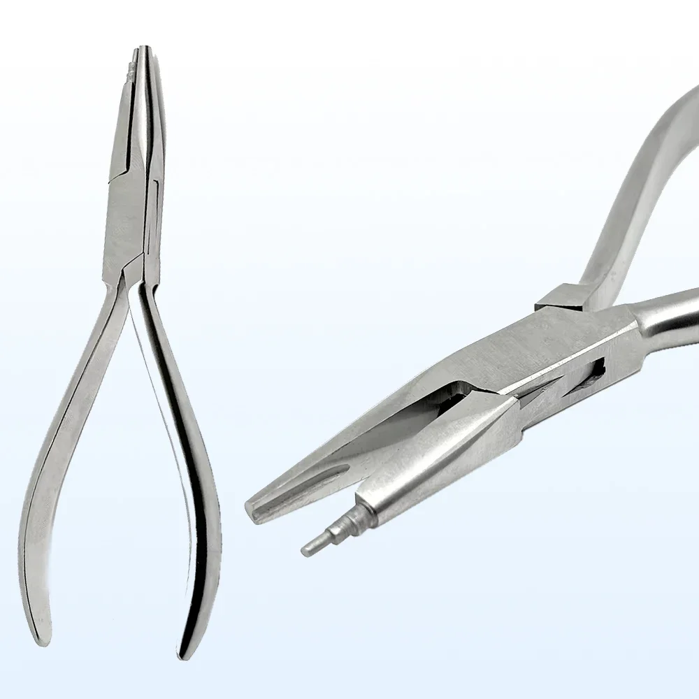 Stainless Steel Orthodontic Omega Loop Bending Plier Tweed Wire Forming Dental Lab Tools
