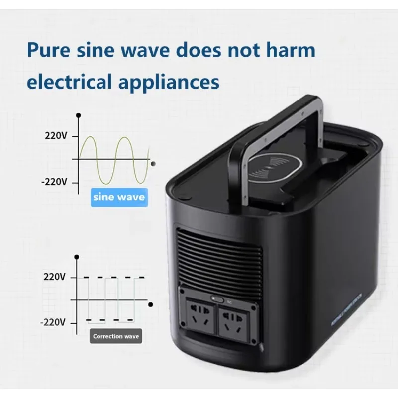 

High Quality 1000W Portable Power Station with Solar Panel Car & Flashlight Features Lithium Ion Battery for Outdoor Camping