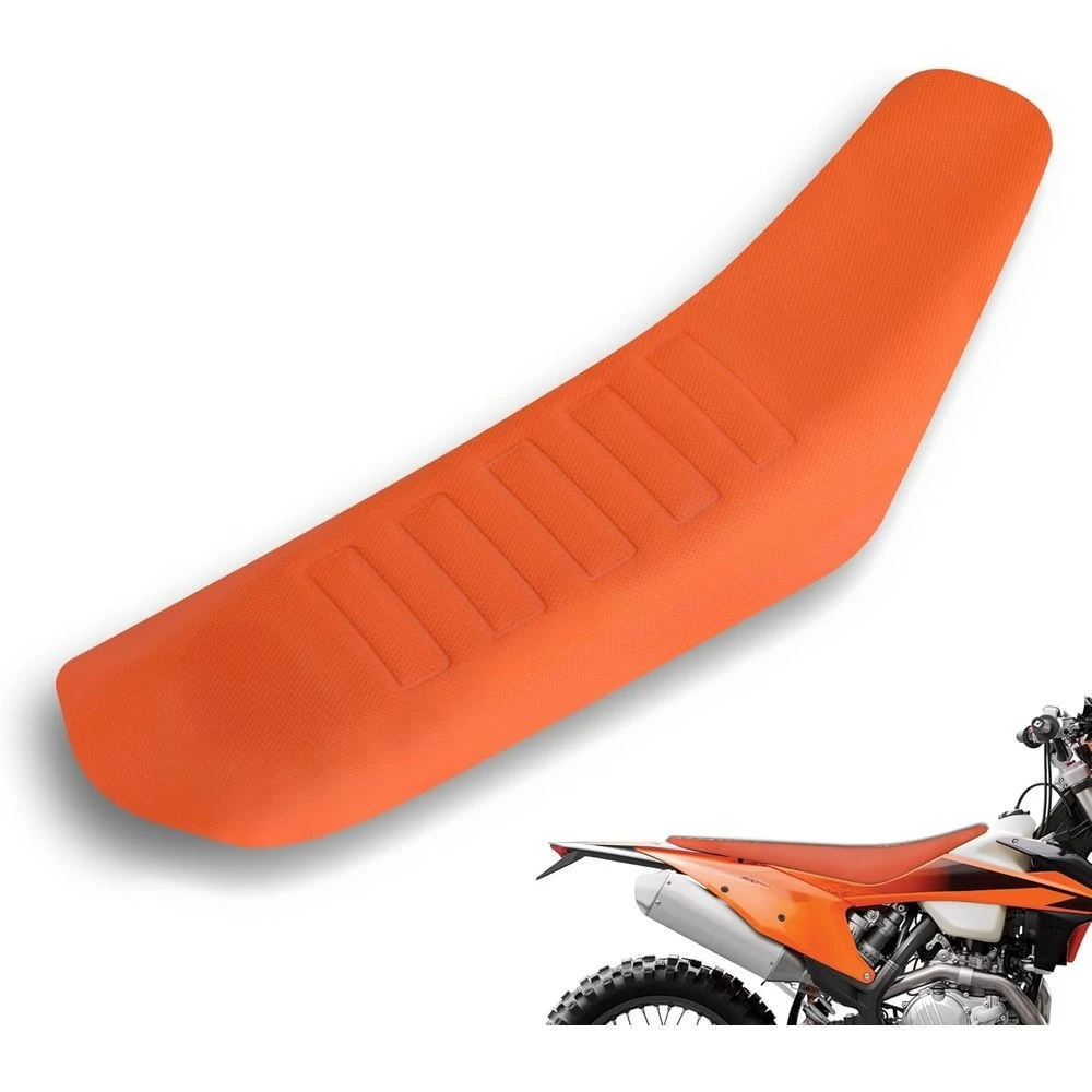 

Diamond Texture Seat Cover for Dirt Motorcycles - MX Enduro Style in Vibrant Orange