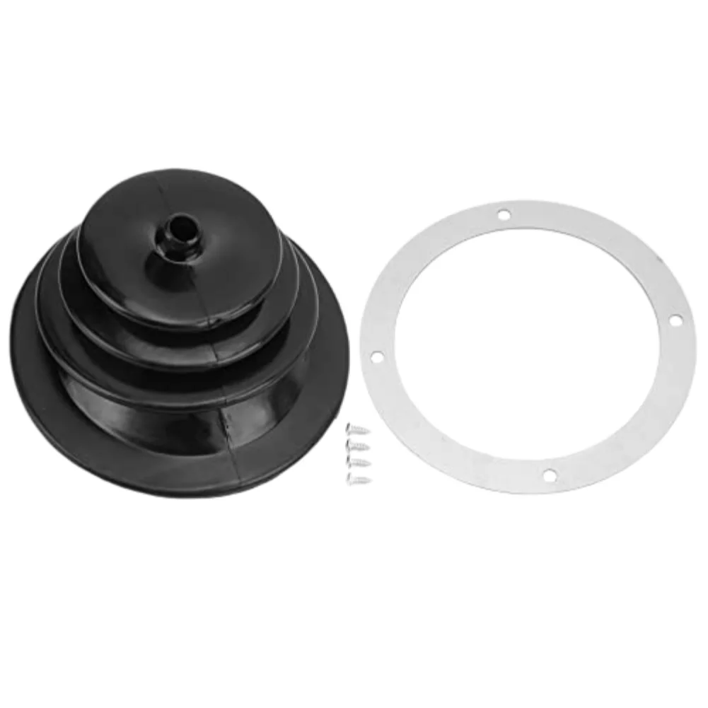 Gear Shift Boot Cover Kit for Manual Automatic Cars with Handbrake Lever Support 5.250in/13.3cm Includes Screws Ring