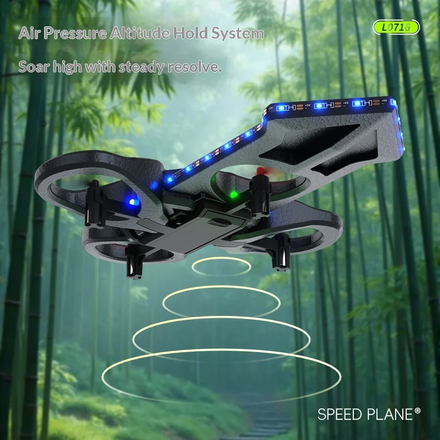 عبر الحدود السيف الملكي الطيران L0716 التحكم عن بعد تحلق السيف أربعة محاور الطائرات بدون طيار أضواء ملونة لعبة أطفال رغوة الطائرات