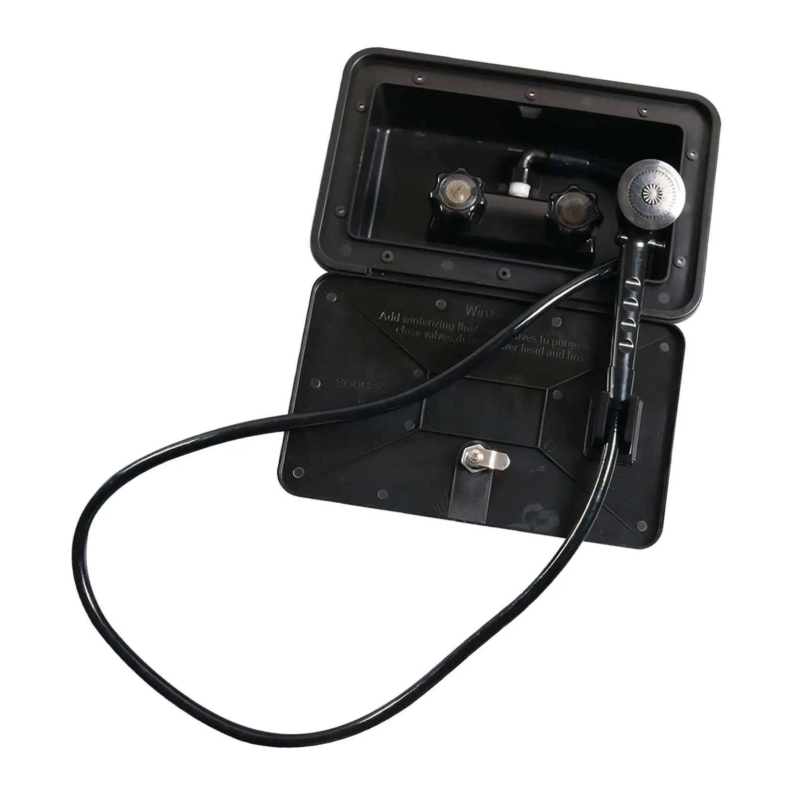 RV Exterior with Lock and Key Replacement Cowboy Shower for Trailer Outdoor Camper Marine Boat Motorhomes