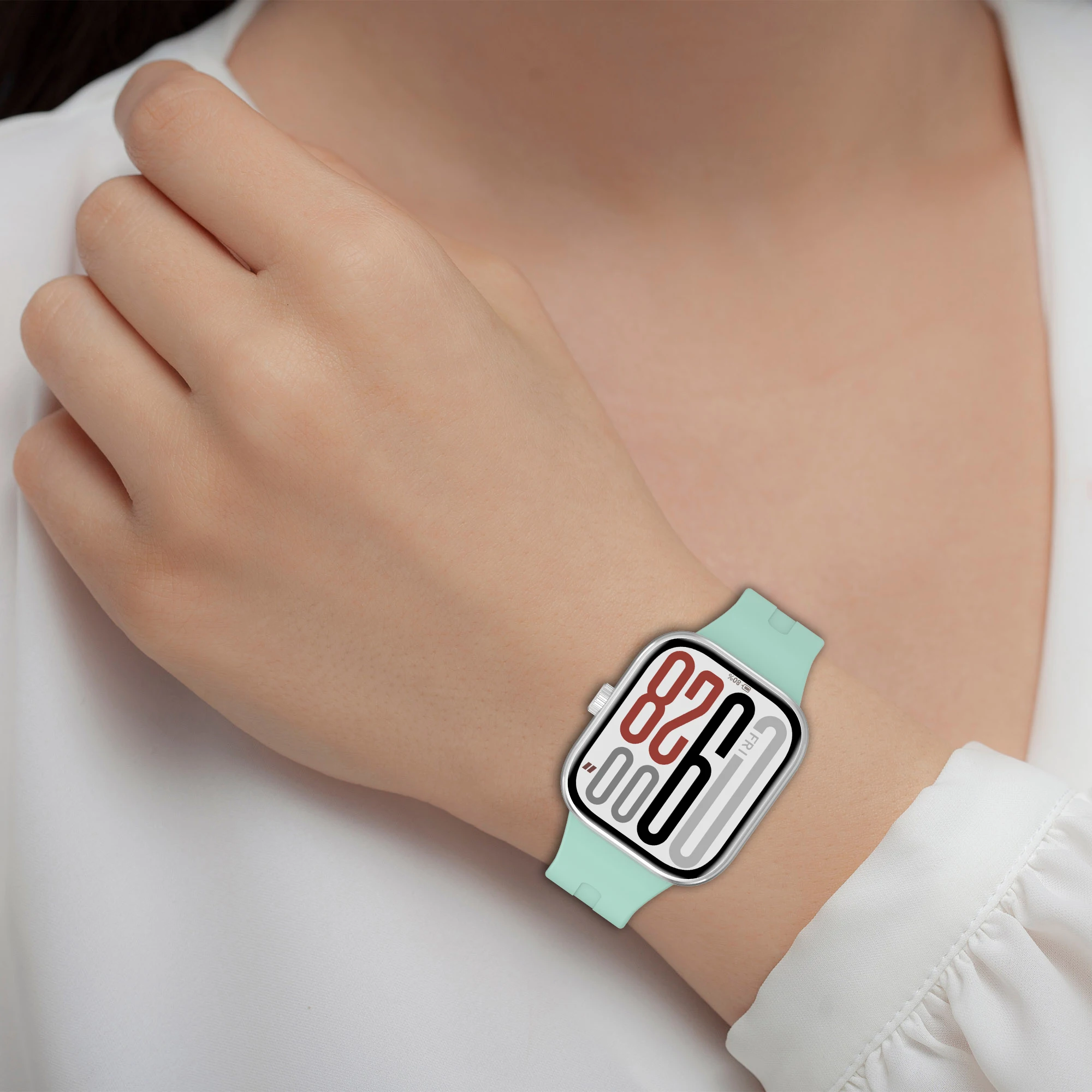 الأشرطة لساعة Xiaomi Redmi 5 ملحقات استبدال حزام الساعات الرسمية سيليكون سوار correas لساعة Redmi 5 الفرقة