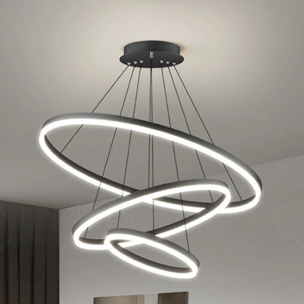 Simple Modern Ceiling Chandelier Adjustable Indoor Lighting High Brightness for Living Room Dining Room Bedroom Decor Ornament