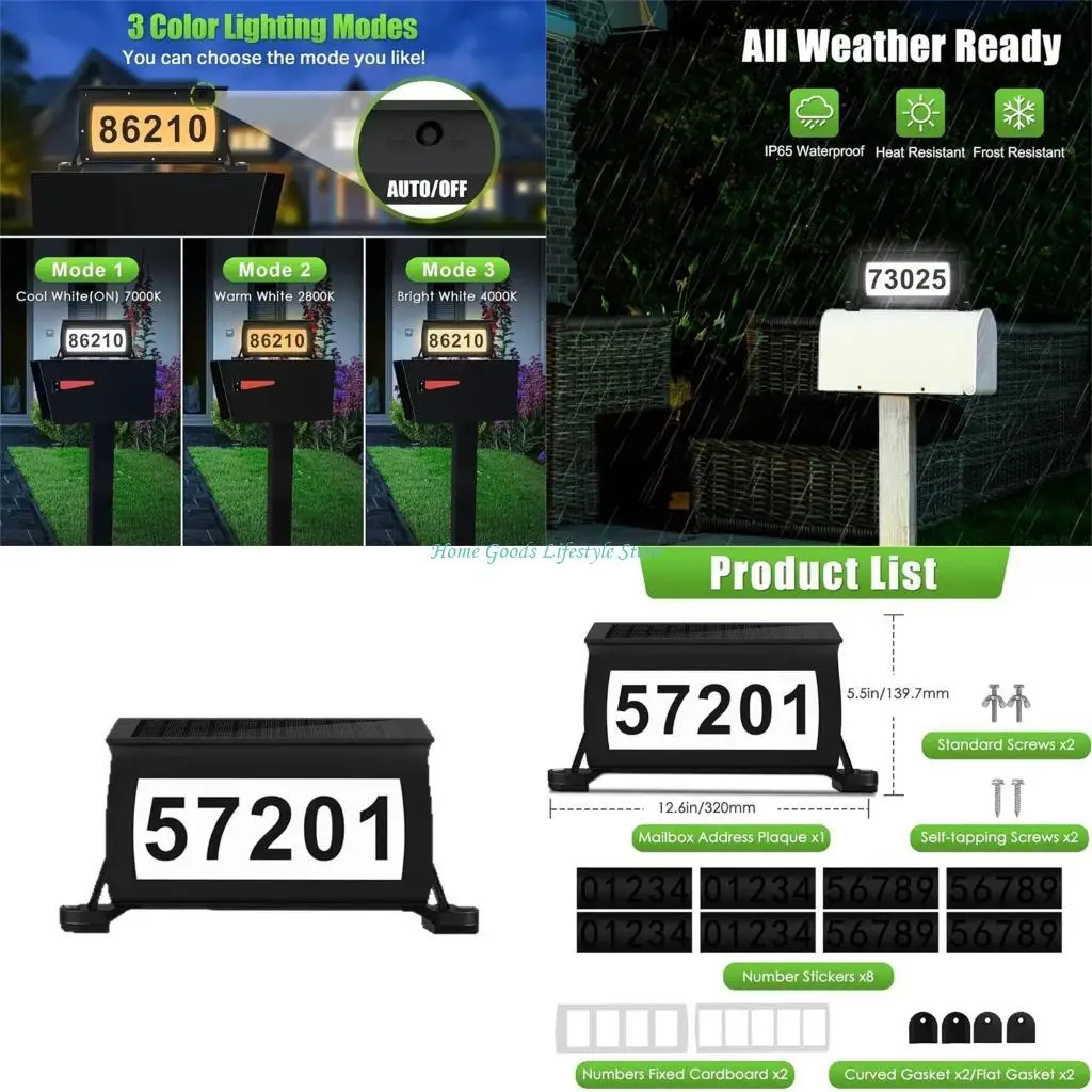 E74E Letter Box Light with IP65 Waterproof and 8-10 Hours Runtime User Friendly