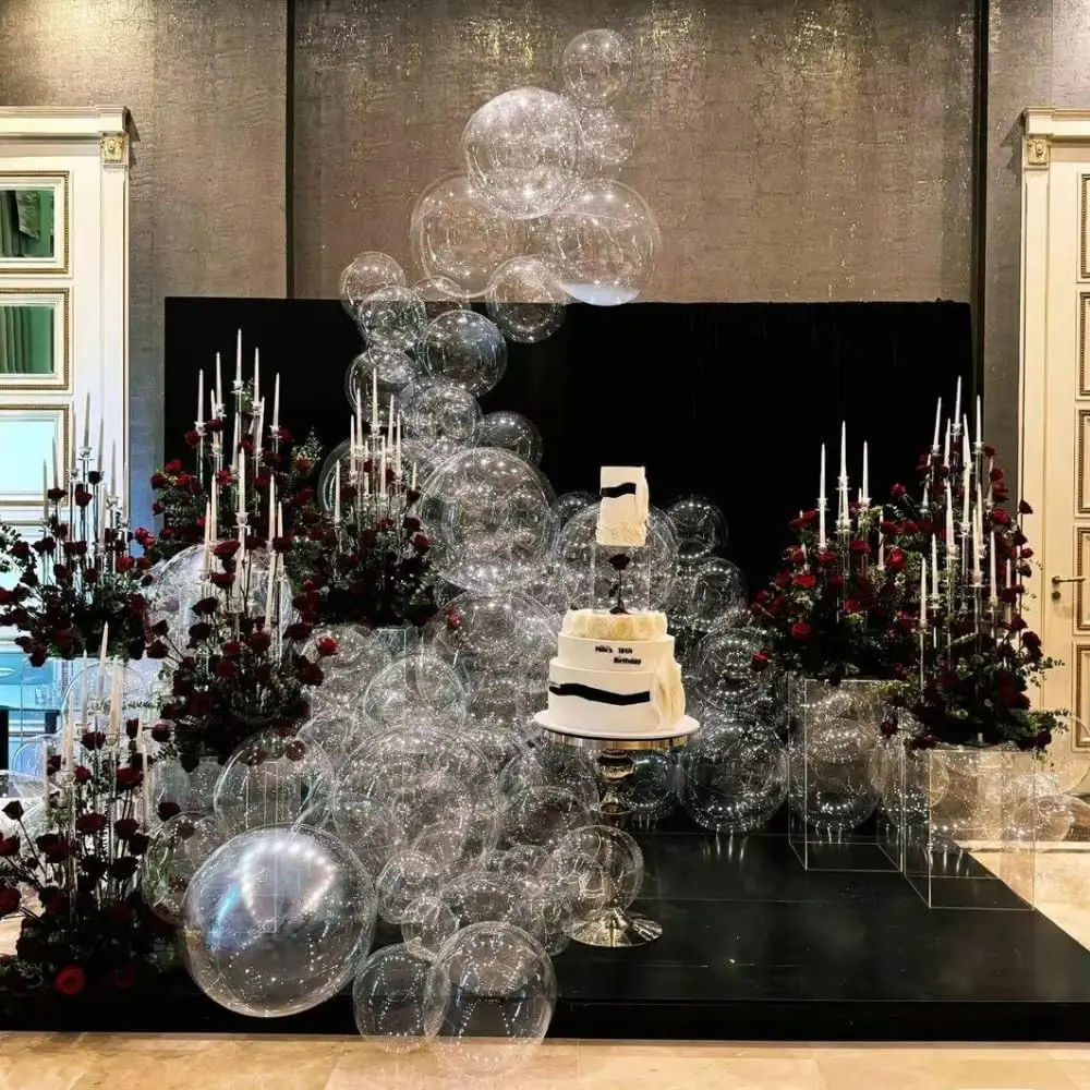 10/20 قطعة 10-36 بوصة واضح بوبو بالونات الهواء الهيليوم للحشو DIY بها بنفسك فقاعة بالون لحفل زفاف عيد ميلاد التخرج ديكور