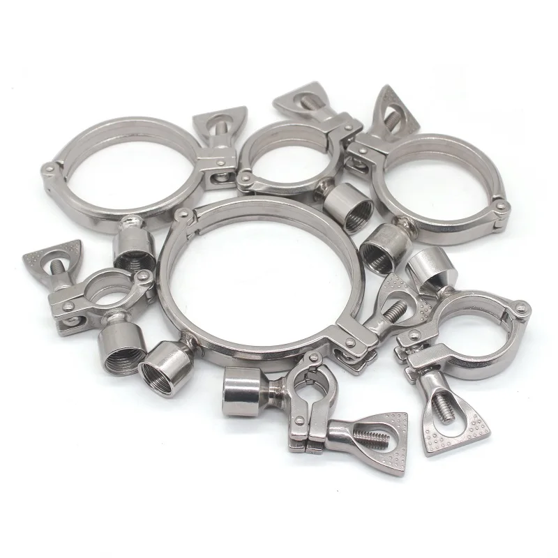 

SS304 stainless steel pipe support Precision casting pipe support fixed frame Female connection OD19mm-102mm