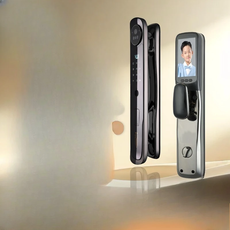 Smart lock P100Pro facial recognition 4.5 inch high definition indoor large screen home video intercom door lock