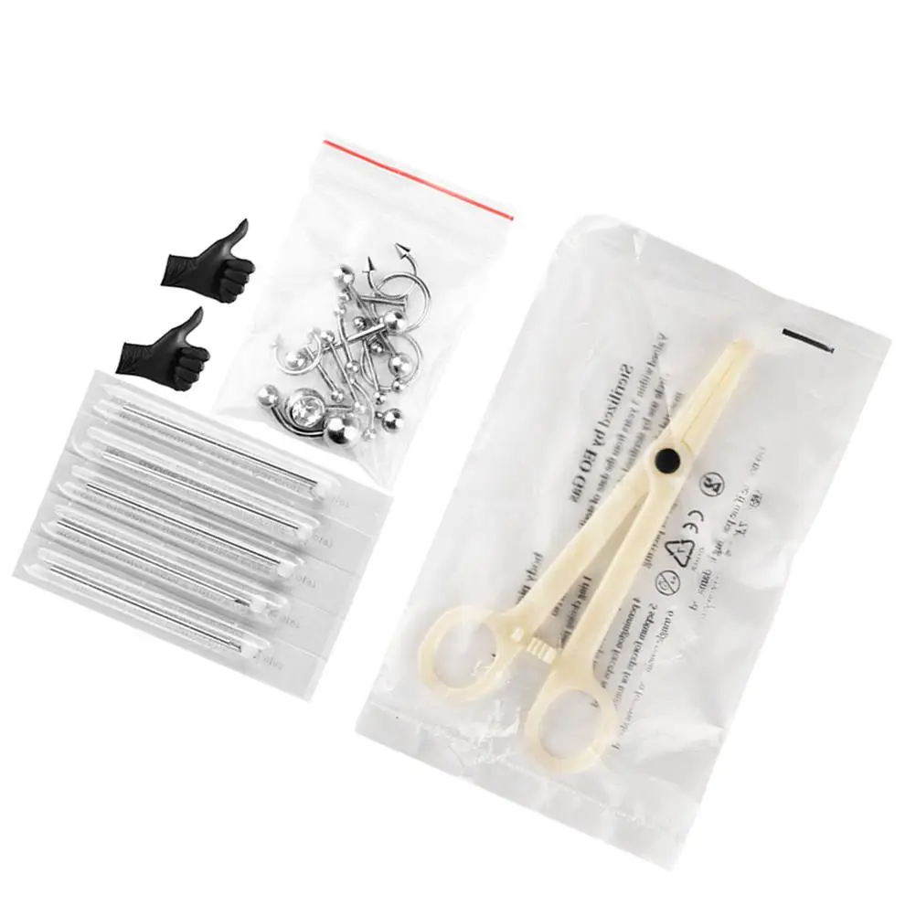 

Piercing Tool Kit Body Jewelry Tools Clamp Human Professional Puncture Titanium Hygienic