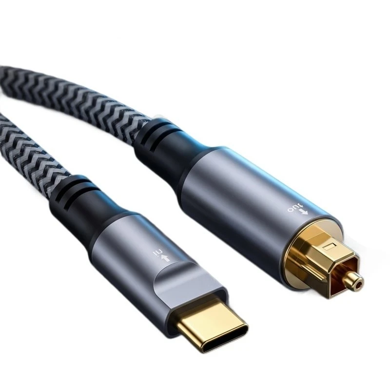 [B24B!】 USB C To Optical Audio Cable Type-C To SPDIF Toklink 96Khz 24Bit Supports Digital Audio Output