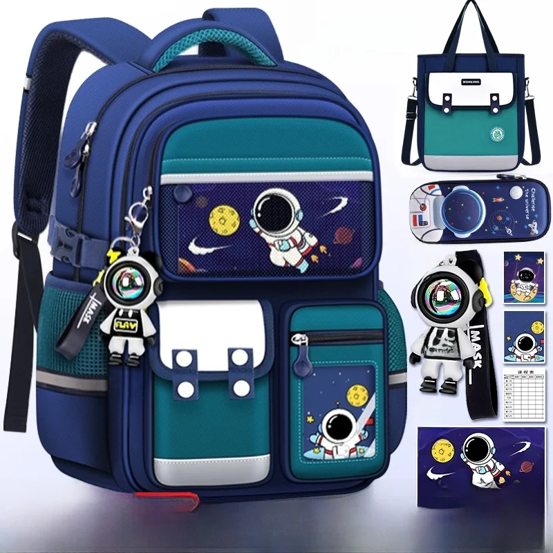 새로운 2025년 초등학교 책가방 초경량 대용량 척추 보호 부담 경감 3~6학년 남학생용