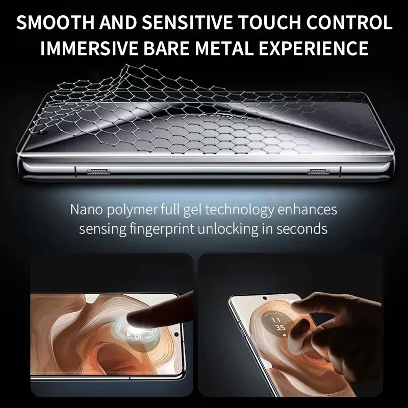 4 قطعة HD منحني هيدروجيل فيلم لموتورولا إيدج 50 40 30 20 50 الترا فيوجن موتو X50 الترا واقيات الشاشة ل موتو ايدج 50 برو